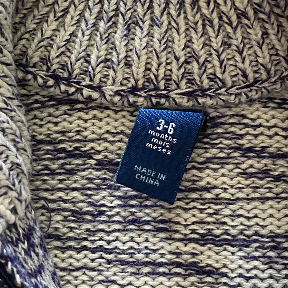 Cozy baby zip up sweater